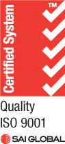 Certified compliant to ISO 9001