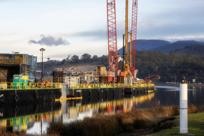 Bridgewater Bridge construction