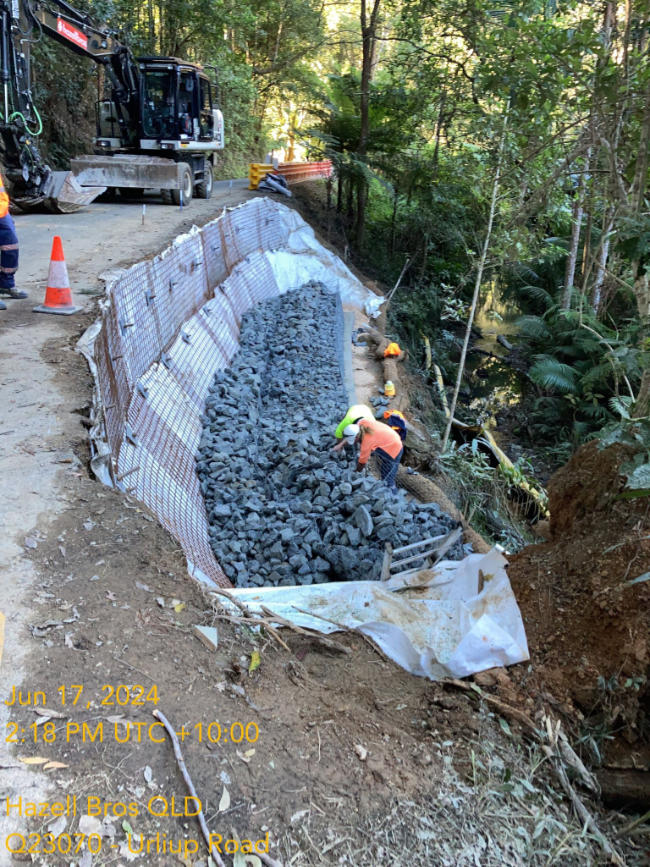 Urliup Road landslide remediation